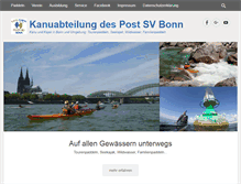 Tablet Screenshot of kanu-postsvbonn.de